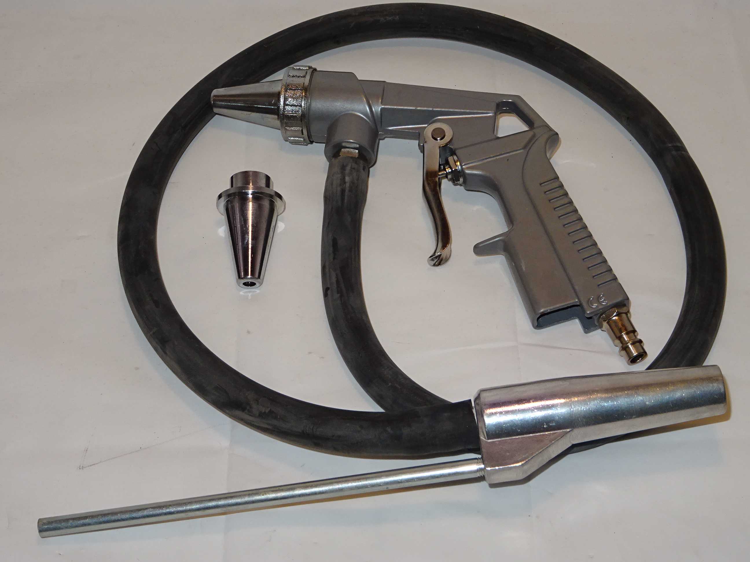 1/4" Handheld Druckluft Sandstrahlpistole Pneumatische Sandstrahlpistole Kit DE 